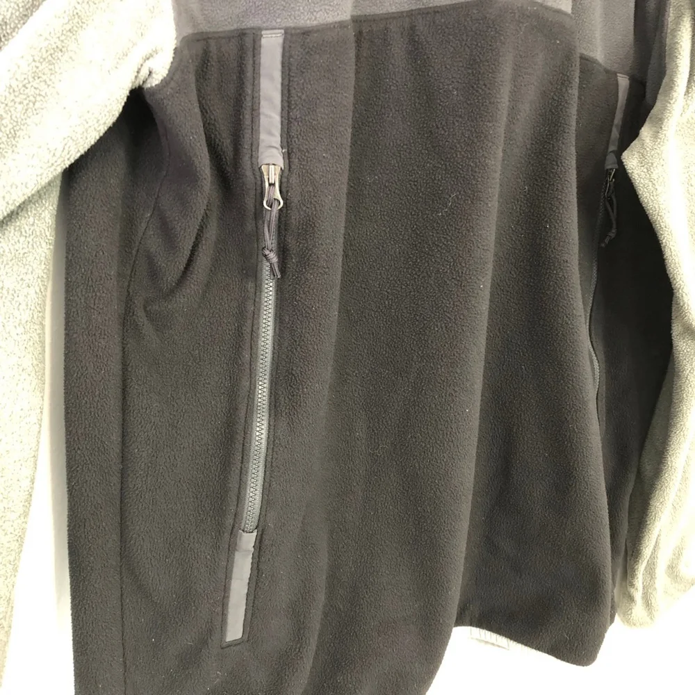 The North Face Black Gray Quarter Zip Pullover XL
